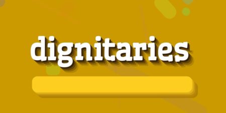 IN THE MIDST OF DIGNITARIES